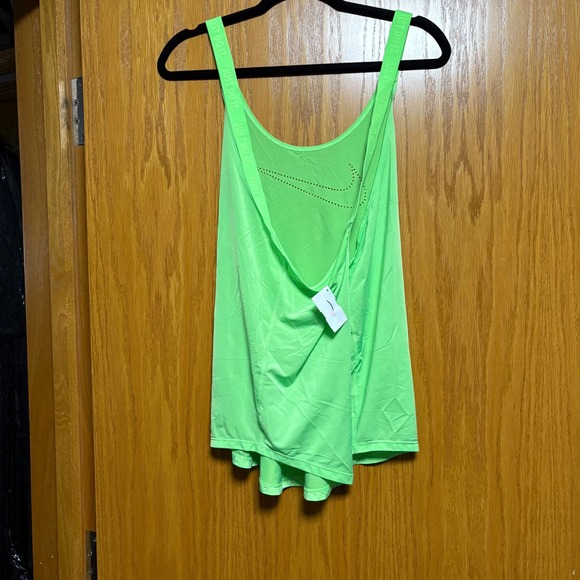 Nike Women's Neon Green Athletic Tank Top Just Do It Racerback Workout size XL - Picture 5 of 8